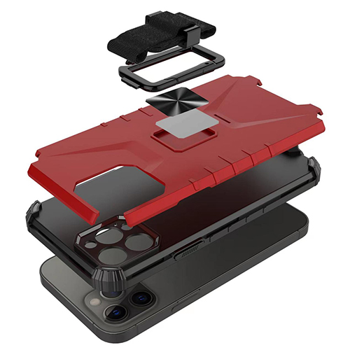 Kvar-Angulo Kontraŭ-fala Poŝtelefona Kazo